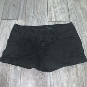 Forever 21 black shorts with belt buckle